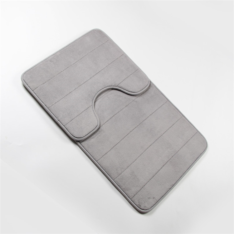 Last Long Time SBR Backing Memory Foam Bathroom Floor Mat Quick Drying
