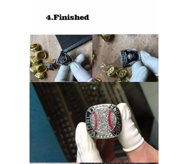 Youth Baseball Silver/Gold Sports Championship Rings