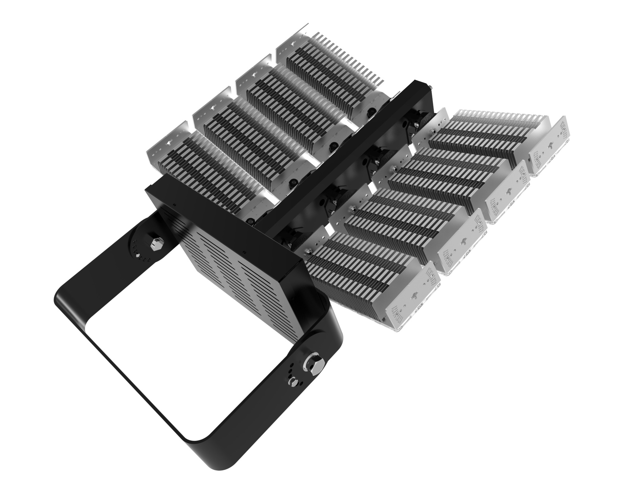 140000 lumen led outdoor stadium light on 40m high mast lighting pole 1000W china future lights