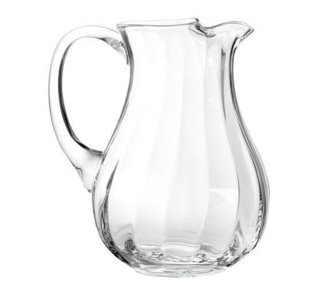 Wholesale 1.2L Pattern Decorative Water Drinking Glass Transparent Water Jug Pitcher