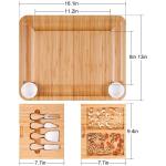 ODM Natural Kitchen Cutting Board Bamboo Charcuterie Platter With Utensils