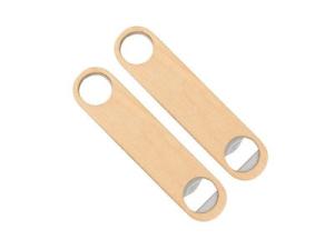 China Walnut Wood Bar Blade Flat Beer Bottle Opener,Kitchen accessories, walnut wood and stainless steel made, wooden bar blad wholesale