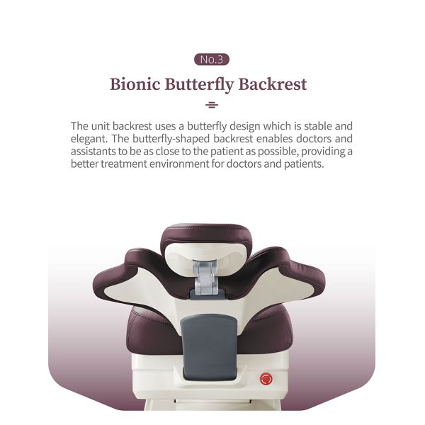 Class II Dental Unit Chair Grey With Rotatable Unit Box