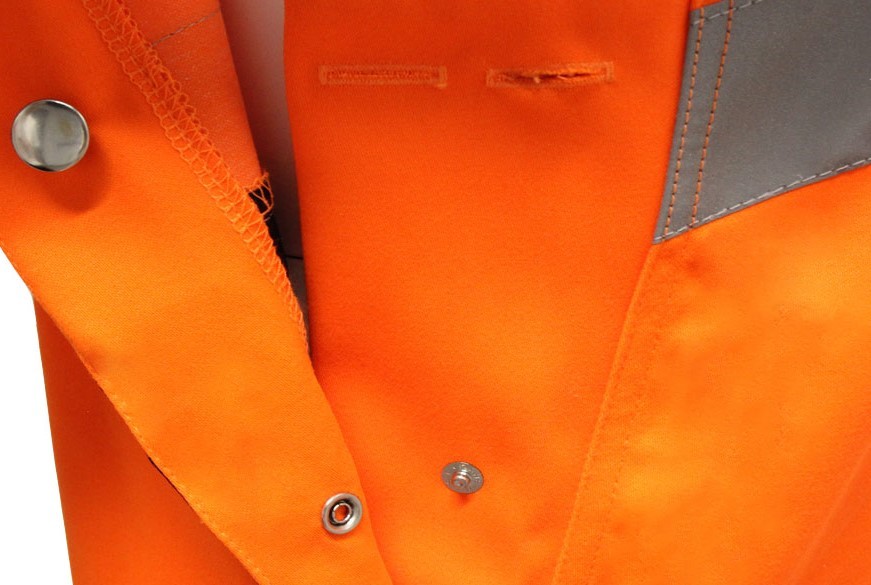 Man 250GSM CVC Reflective Working Bib Overalls With Adjustable Braces Clasps buckles