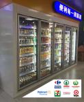 Supermarket Refrigerated Showcase Glass Door Cold Room