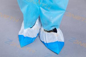 China EO Gas Disinfecting 80GSM PPE Disposable Shoe Cover wholesale