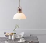 Glass Ball Pendant Lights for Kitchen Dining Room Hanging Lamps(WH-GP-65)