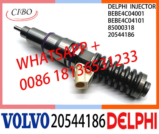 20544186 Common Rail Fuel Diesel Injector BEBE4C04001 BEBE4C04101 20544186 85000318 E1 for VOL 16 LITRE TRUCK