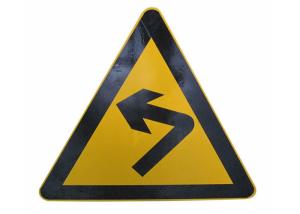 China Durable Yellow Triangle Sheet Raffic Warning Danger Traffic Signs wholesale