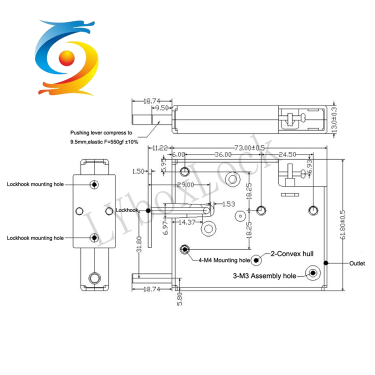 OEM Micro Magnetic Solenoid Lock Electronic Customized ISO9001