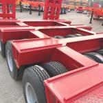 CIMC 3 Axle LowBed Semi Trailer Truck Trailer Equipment Transport Hydraulic
