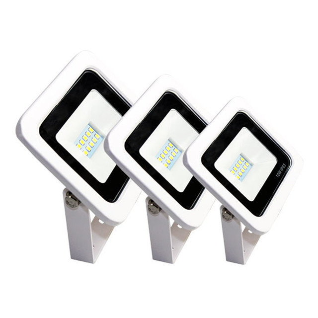 IP66 Slimline LED Floodlight 10w 20w 30w 50w Die Cast Aluminum Shell Easy Install