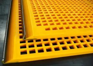 China Gravel Shaker Tensioned Polyurethane Screen For Mining Equipment wholesale