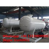 China ASME 8m3 skid propane gas refilling plant for sale, hot sale 4MT skid mounted lpg gas tank for gas bottles cylinders for sale