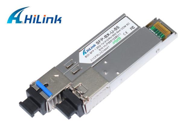 Single core Compatible Cisco SM BIDI SFP Fiber Module 1310nm / 1550nm SC