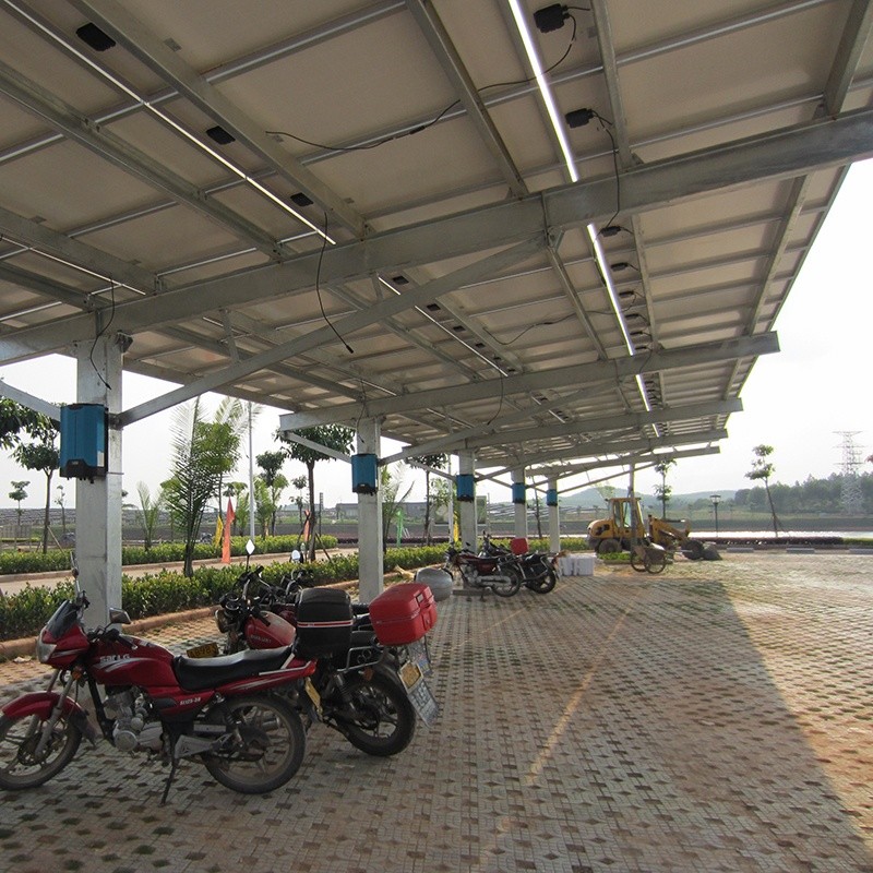 Full Installation anodized Car Park Solar Panel Ground Mounting System