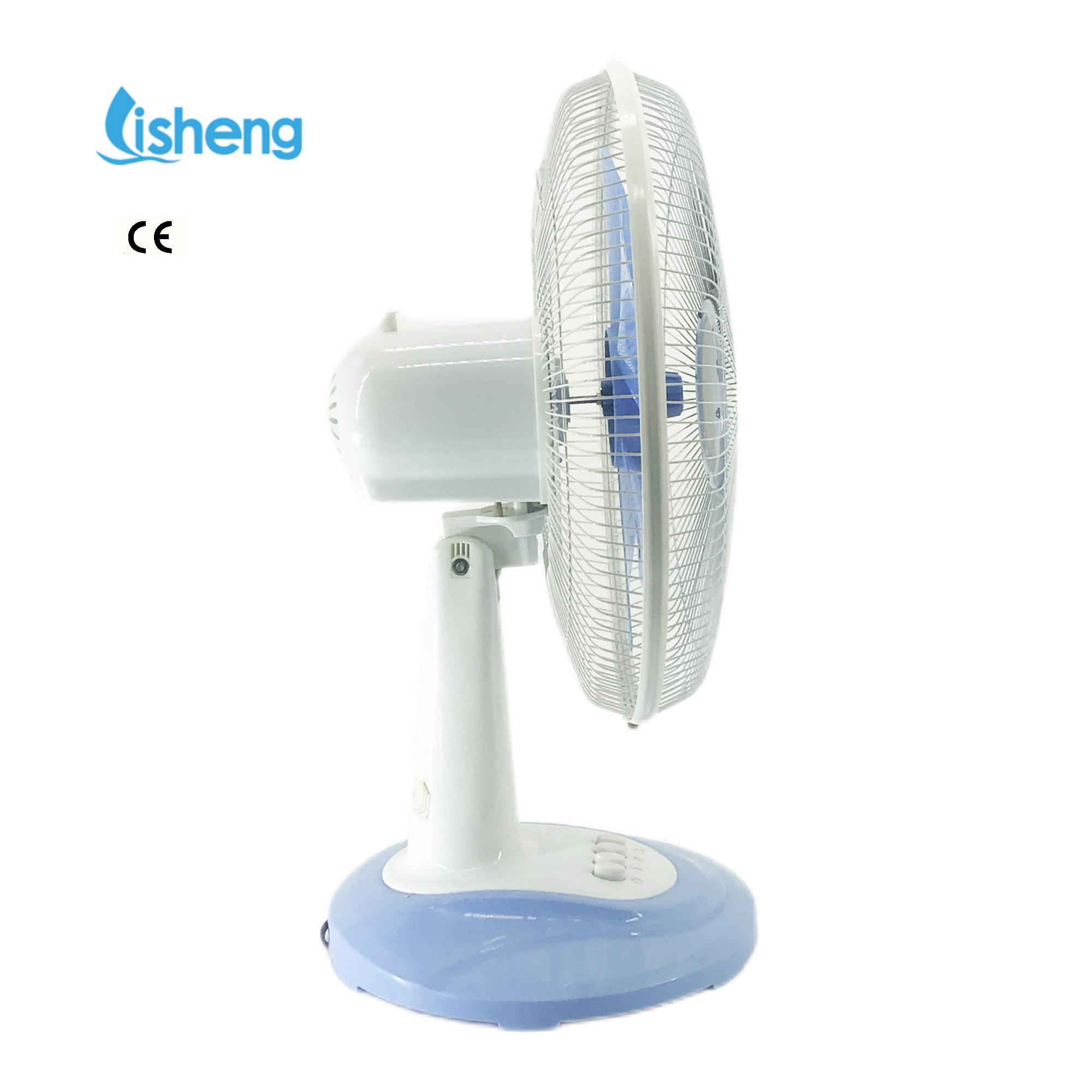 Energy Saving Solar Table Fan DC 12V With Adapter And Littium Battery