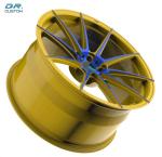 24 Inch Lightweight Forged Alloy Wheels Brushed Gold Super Light Rims