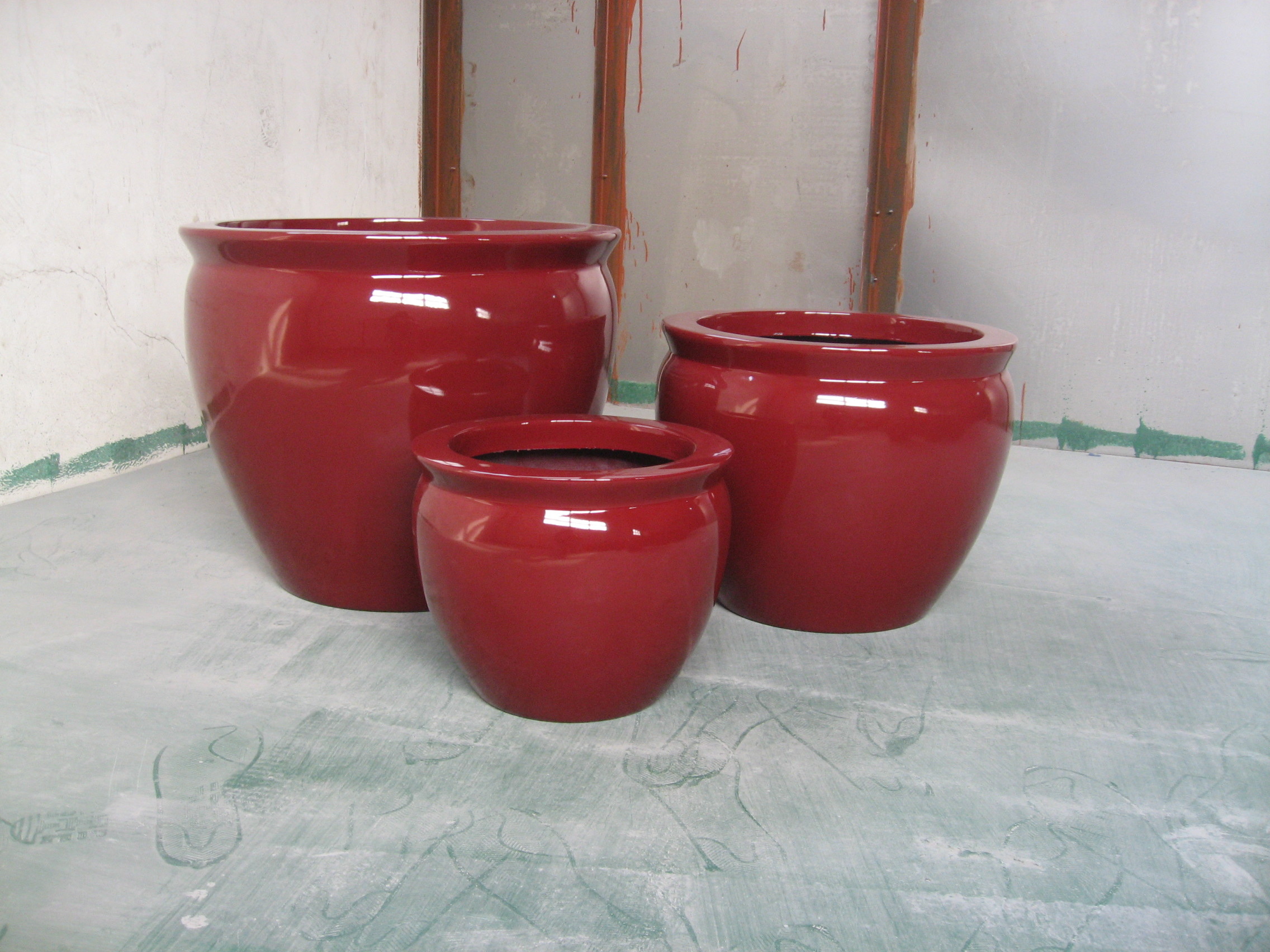 Large Fiberglass Flower Planters Indoor Resin Outdoor Pots Customized