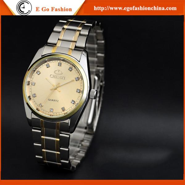 004A Gold Plate Watch Unisex Waztch Fashion Jewelry Wholesale Stainless Steel