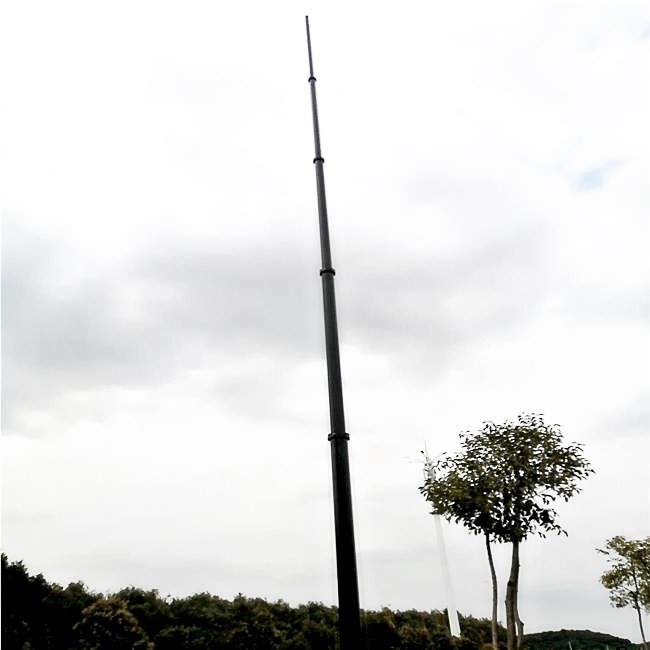 Vehicle Mounted 6M To 15M Radio Antenna Telescopic Mast