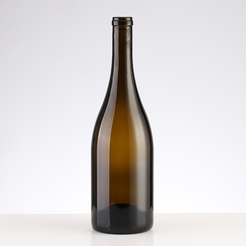 750 ml Glass Champaign Bottles in Black Matt Glass with Clients' Specific Requirements