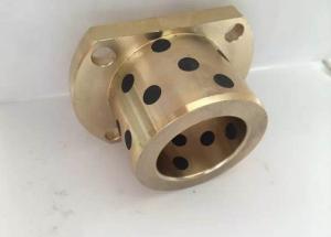 China Hydraulic Cylinder Casting Flanged Bronze Bearings 60 HB Hardness wholesale