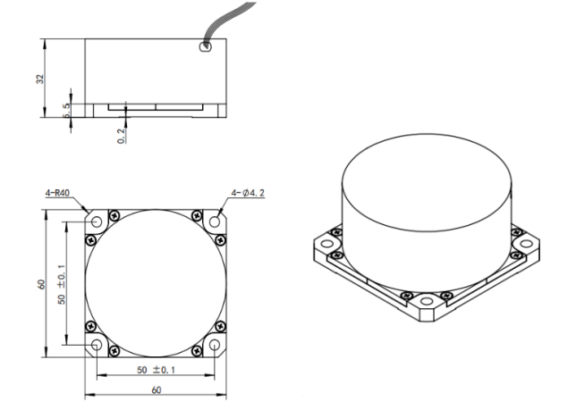 GSGYR103F Fibre Optic Gyroscope with Digital Closed-Loop Detection All Solid State Design and Long Life for Precise Angular Velocity Measurement