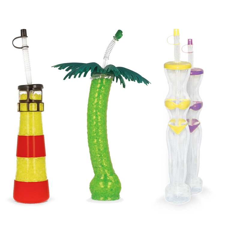 Extra Large PET Party Yard Cups For Slush Alcoholic Beverage And Soft Drinks