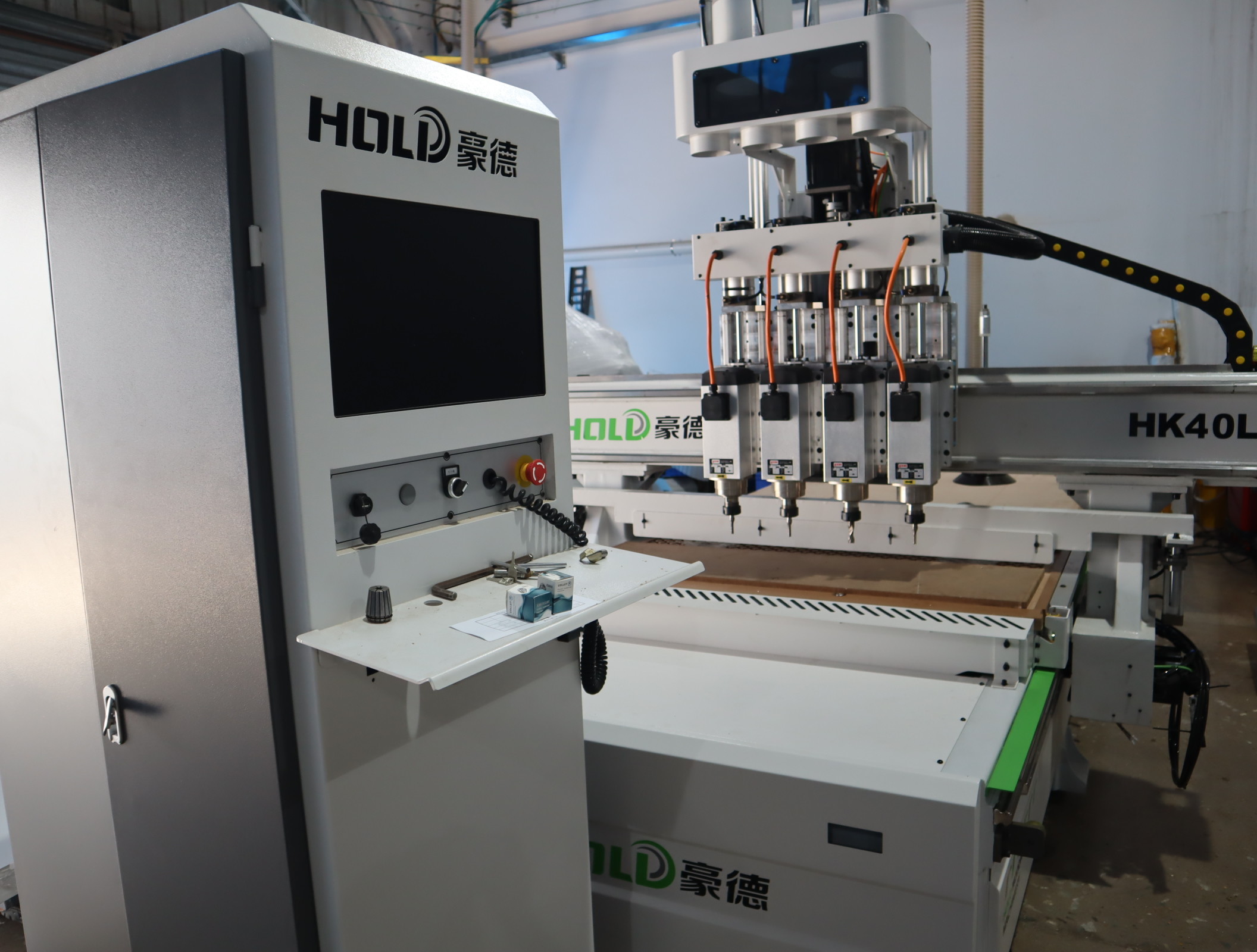 Two Spindles CNC Panel Router For Cabinet Modular ACM Cladding 18KW