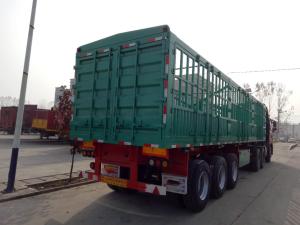China Fence Semi Trailer Livestock Carrier Truck With 3 Axles wholesale