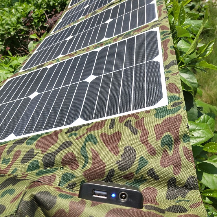 Portable Foldable Solar Panel 120w 100w Folding Solar Panel For Outdoor Hiking