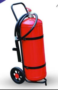 China Fashion / Beautiful St12 Trolley Fire Extinguisher 50 Kg Colorless For Factory wholesale