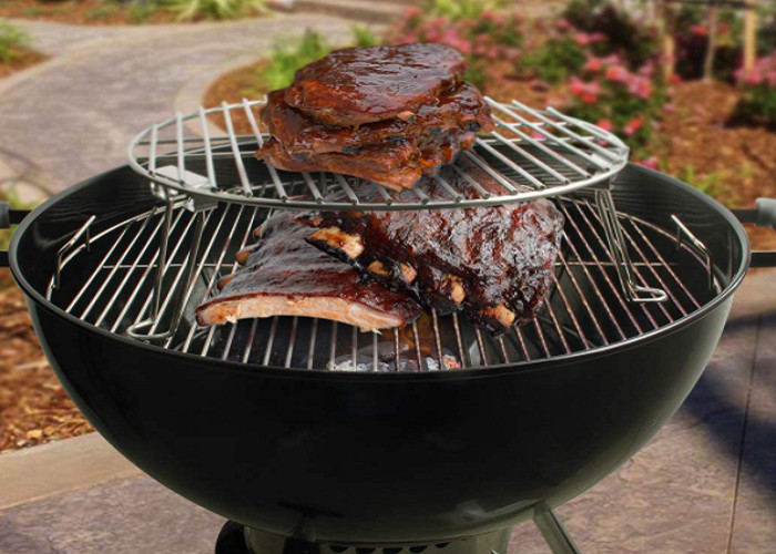 Food Grade STD Filter 240mm Raised Grill Rack With Expansion Foot