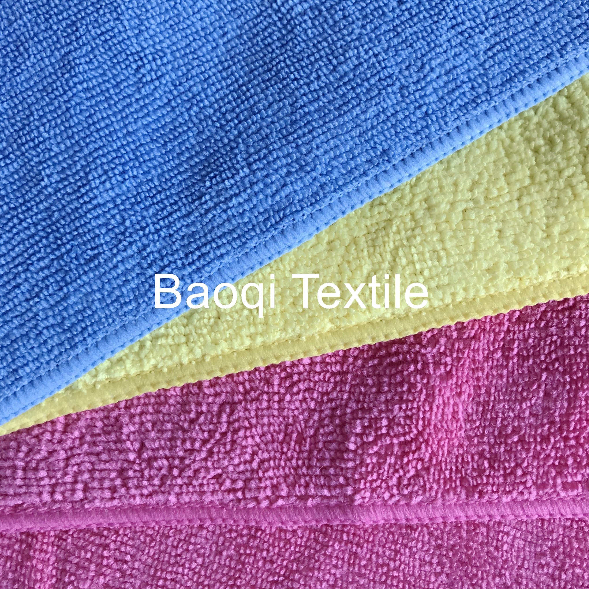 Chinese blue small size microfiber towel polyester cleaning towel/China wholesale microfiber towel for car cleaning
