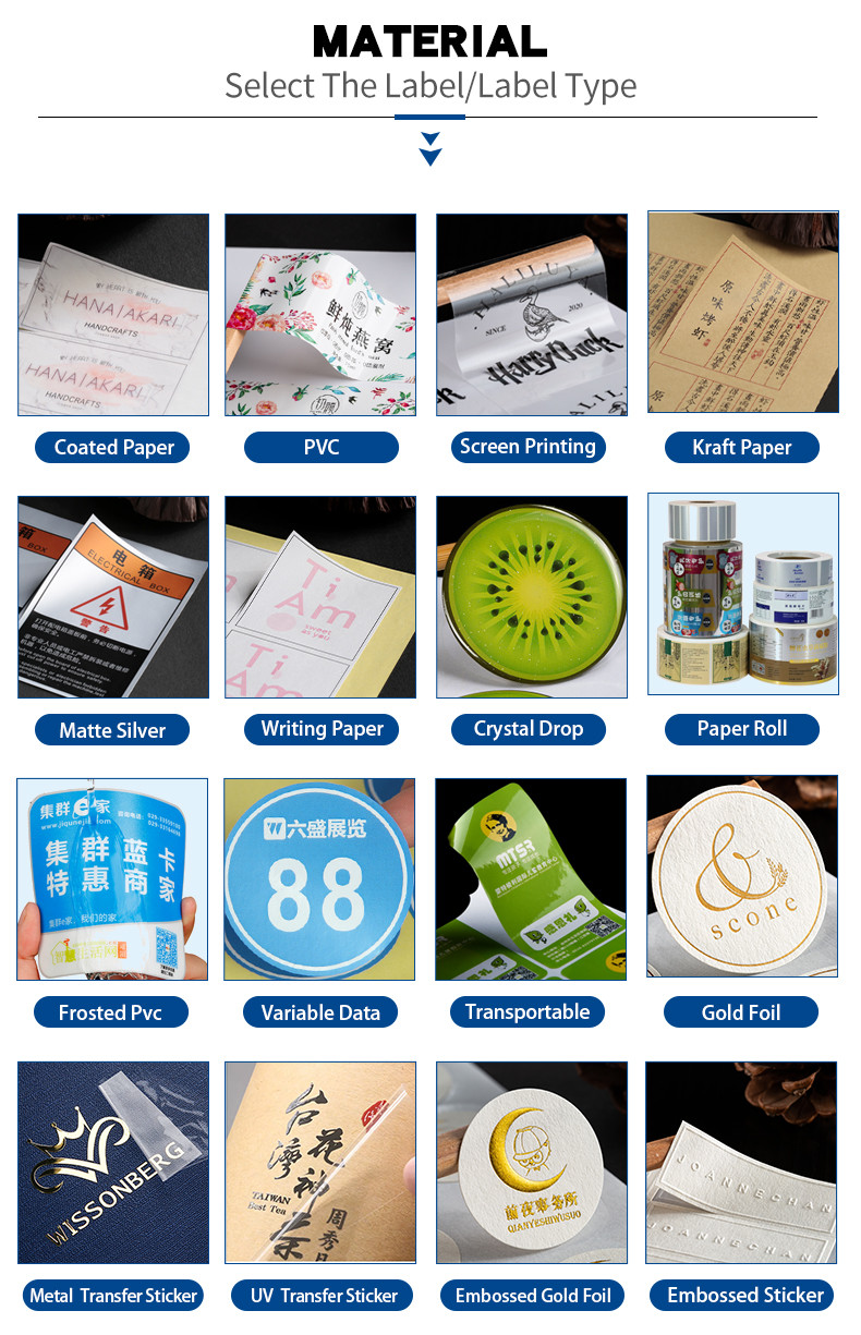 Heat Resistant Custom Label Stickers Roll Colorful Print For Daily Food