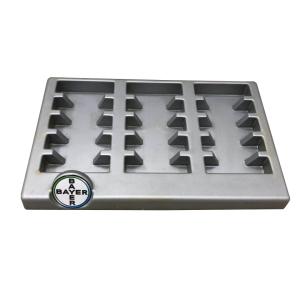 China Silver Bayer Brand Custom Pop Display , Vacuum Formed Tray Countertop Display wholesale