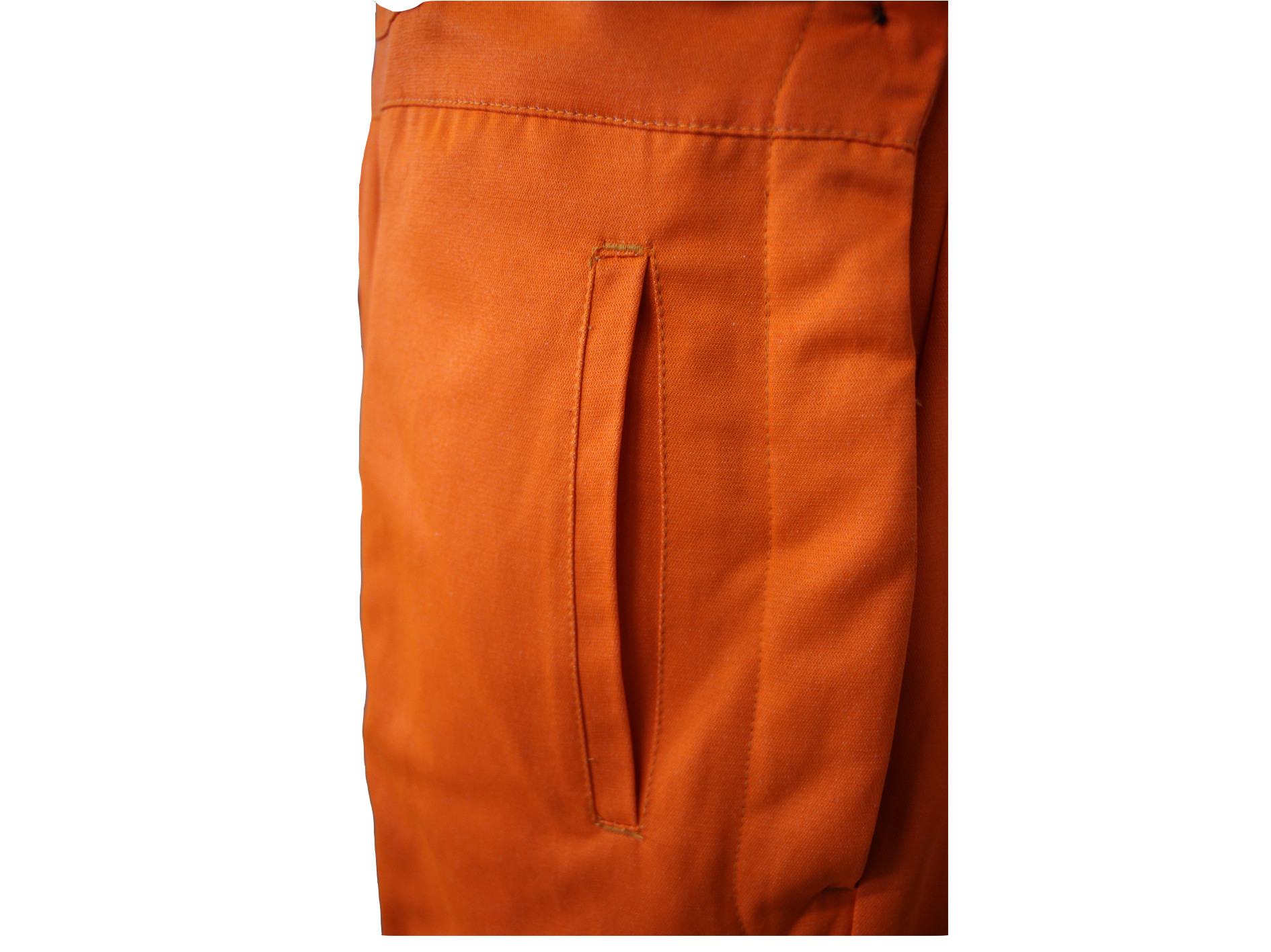 245 GSM CVC 55/45 Hi Vis Bib And Braces Overalls With 3M 9910 Silver Reflective Strips