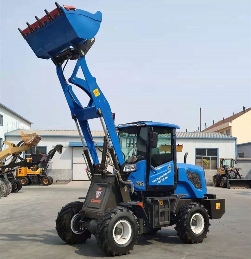 Front loader with 4 in 1 bucket pallet fork grapple agricultural farm loader price