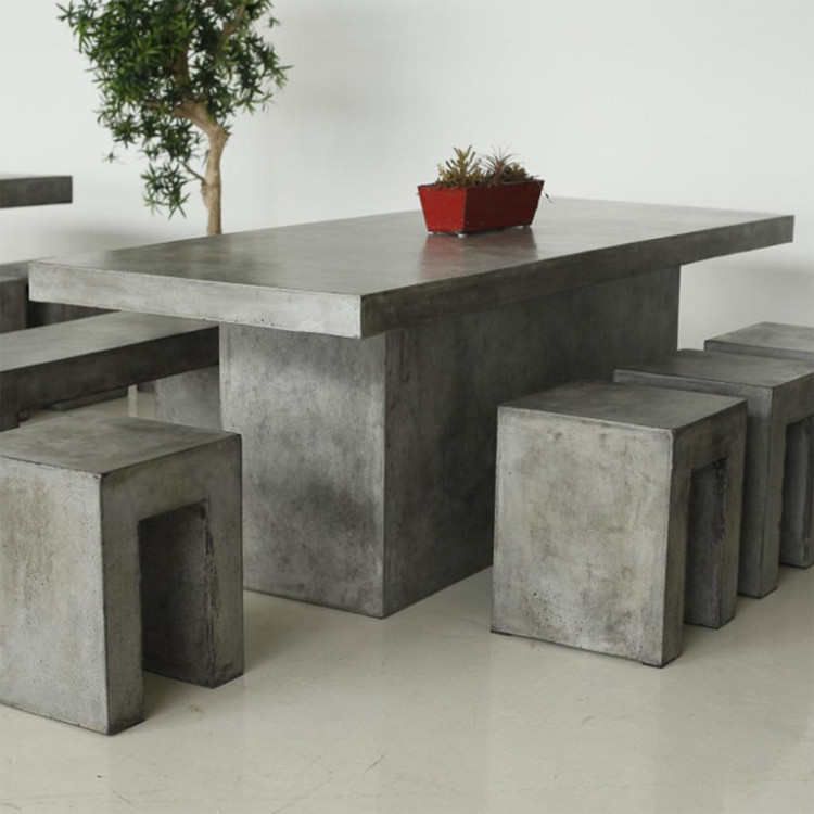 Home Furniture Modern Living Room Concrete Table White Round Concrete Coffee Table
