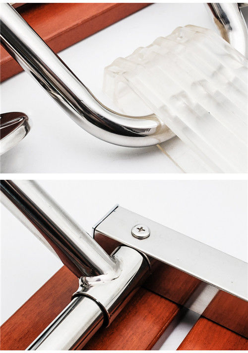 Loading Weight 160KG Fold Down Shower Seat , Relaxing Waterproof Solid Wooden Shower Seat