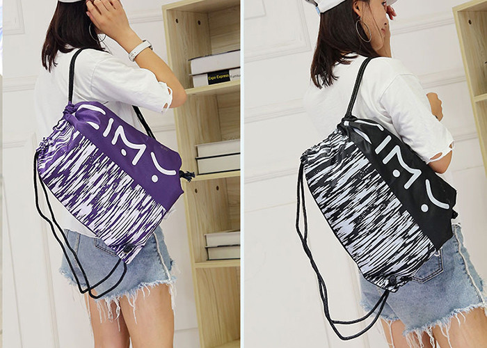 Premium Drawstring Gym Bag , Personalized Drawstring Bags Large Capacity