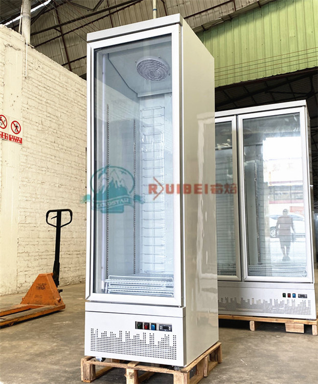 400L upright soft drink beverage display cooler freezing showcase chiller for sale