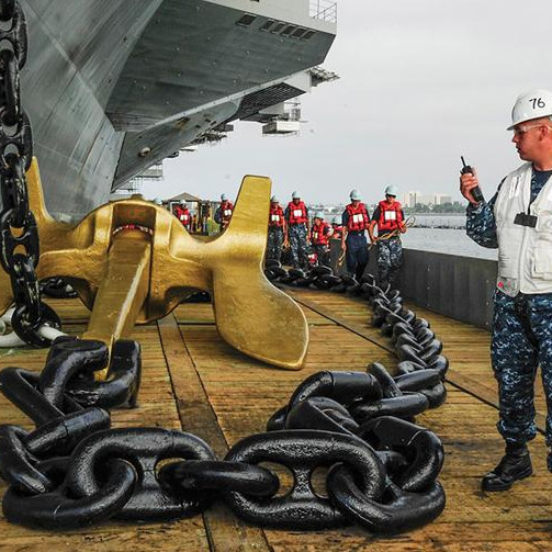 90mm High - Strength Alloy Steel Spray Paint Stud Link Anchor Chain Boat Anchor Chain