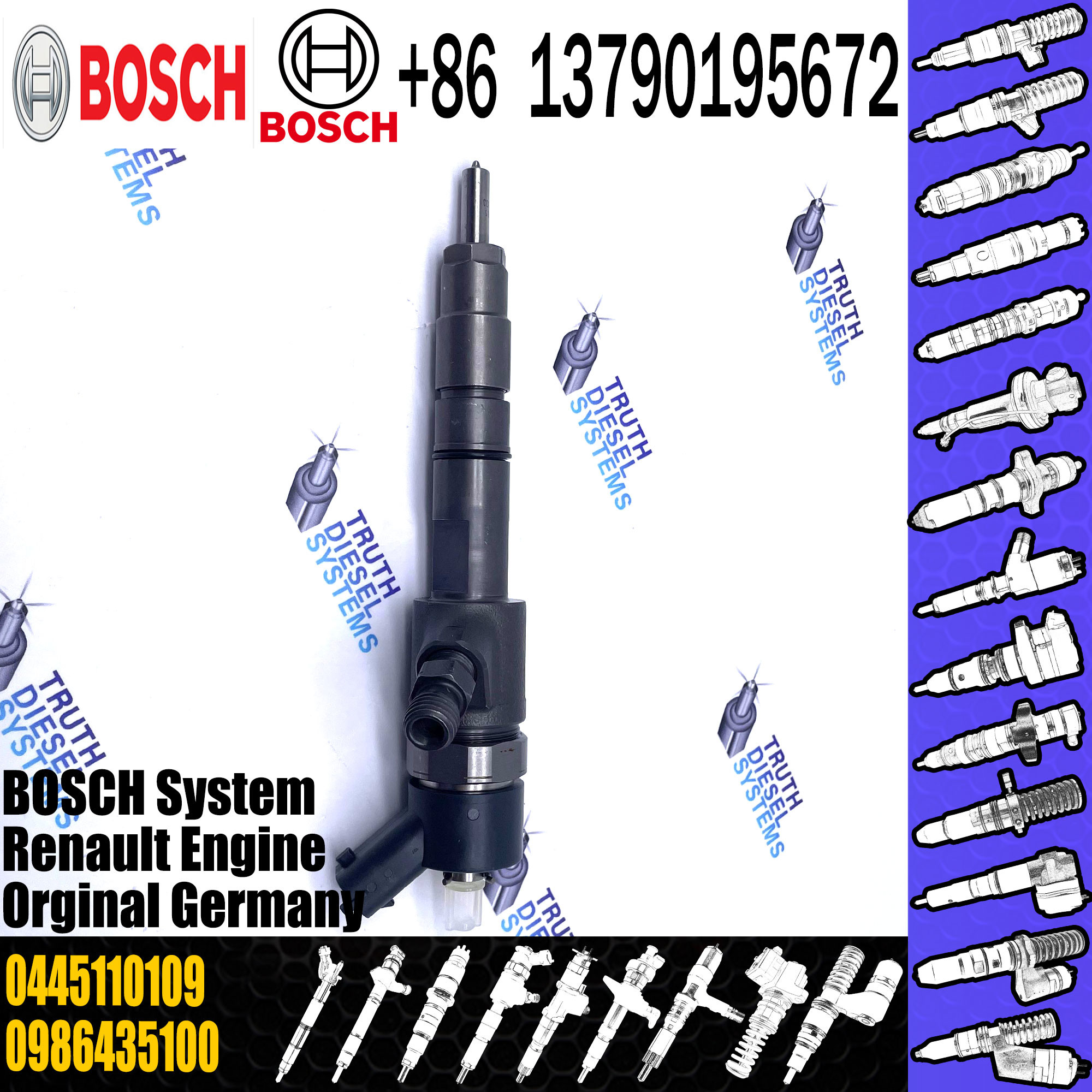 0445110162 BOSCH Diesel Injector Diesel Engine Parts Dodge Mercedes Benz