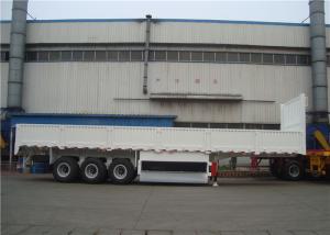 China 40-100 Ton Steel Side Wall Semi Trailer Heavy Duty I Beam With LED Light wholesale