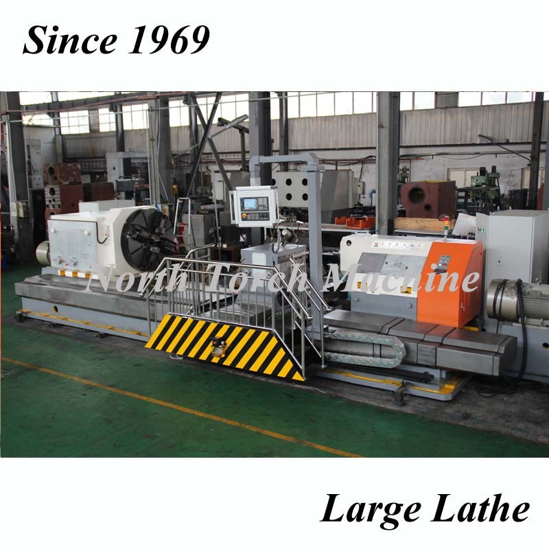 Flat Bed CNC Lathe Machine , Metal Turning Lathe Mill Cylinder Use
