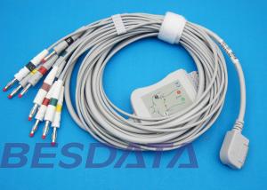 China One Piece 10 Leads EKG Cable Compatible for Kenz K131 Electrocardiogram wholesale
