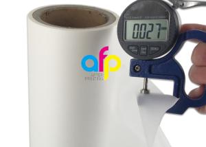 China Super Transparent Soft Touch Lamination Film 180mm - 1000mm Roll Width wholesale