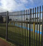 Hot Dip Galvanised Palisade Fencing 2.75m , Welded Palisade Security Fence